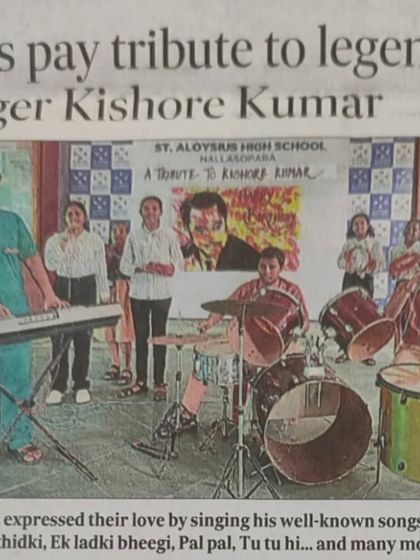A proud moment for us as our students are featured in the Hindustan Times newspaper for their tribute performance to the legendary singer Kishore Kumar.