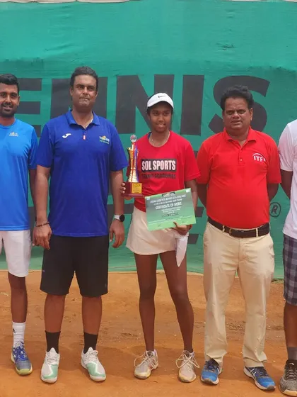 The runner-up of the girls' singles at the 4th Shri Rajesh Patel Memorial Super-Series AITA Tennis Tournament.