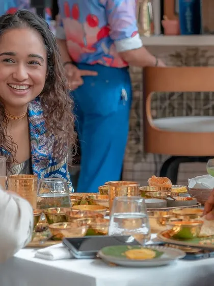 Smiles and laughter around the table. This is what it's all about. Seeing our clients enjoy the Diwali SONATA feast is the best part of the celebration for me.