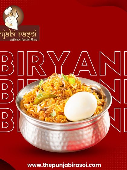 Biryani, Biryani, Biryani. Our version has that authentic Punjabi swag, where every grain of rice dances with flavour.