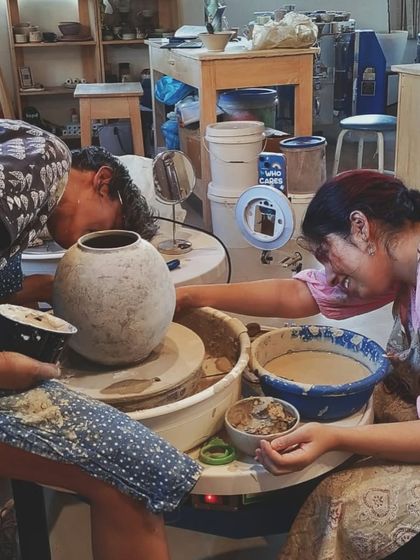 A candid shot of the studio during my '100 Experiments' project, a time of intense focus and creative energy as I explored new techniques.