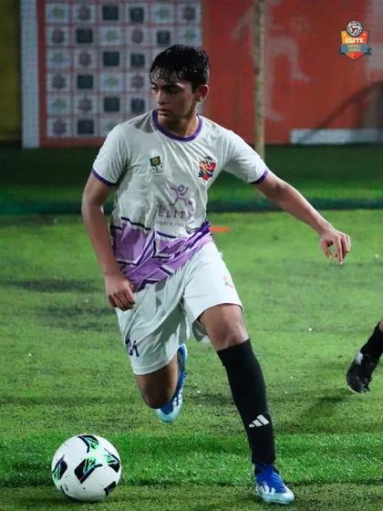 Dribbling with precision. Our training sessions at the Mulund center are designed to enhance ball mastery.