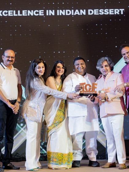 Another proud moment as we receive the Gold award for 'Excellence in Indian Dessert'. This recognizes our unique approach to reinventing traditional Indian sweets with a modern, gourmet flair.