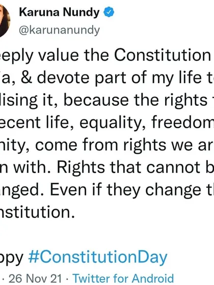 The rights to a decent life, equality, and dignity are inherent to our humanity. I devote my life to realizing the Constitution because it codifies these birthrights, which exist even if the text itself were to be changed.