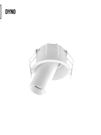 The Dyno COB light is a highly flexible recessed fixture. Its head can be angled to direct light precisely where it's needed.