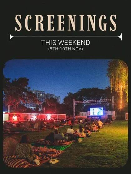 The master poster for our weekend screenings, inviting everyone to join the fun.