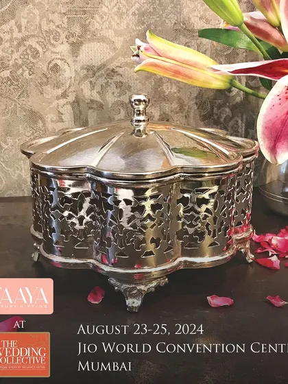 The countdown begins. This announcement graphic, featuring one of our classic silver filigree boxes, marked our participation in The Wedding Collective, a premier event for luxury wedding services.