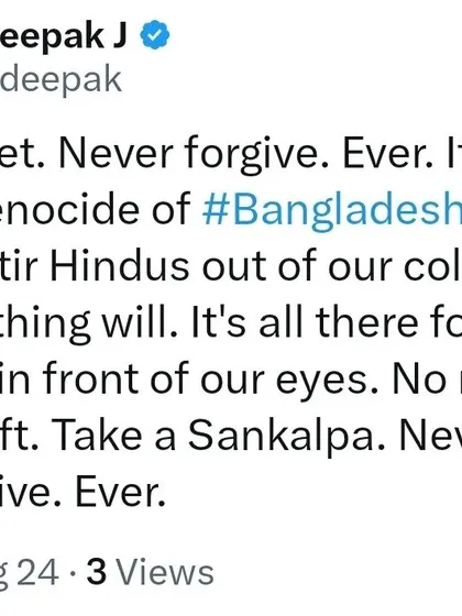 A solemn vow: Never forget, never forgive. The ongoing genocide of Bangladeshi Hindus must be the event that stirs us from our collective stupor.