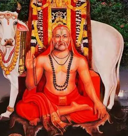 Connect with the divine essence through the profound teachings of Shree Guru Raghavendra. Allow his insight to be a guiding light on your spiritual journey.