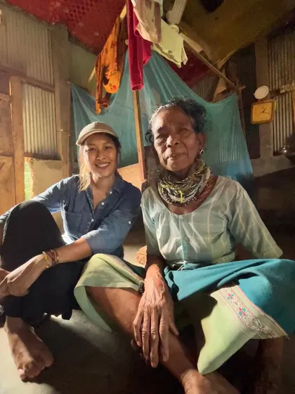 Another photo with a village elder, sharing stories and understanding her life. This work is deeply humbling and fulfilling.