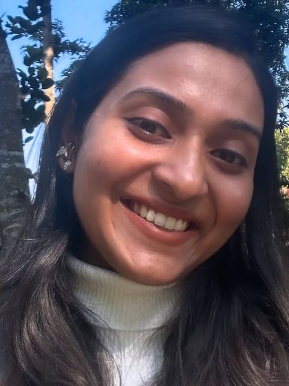 A warm smile on a chilly winter morning.