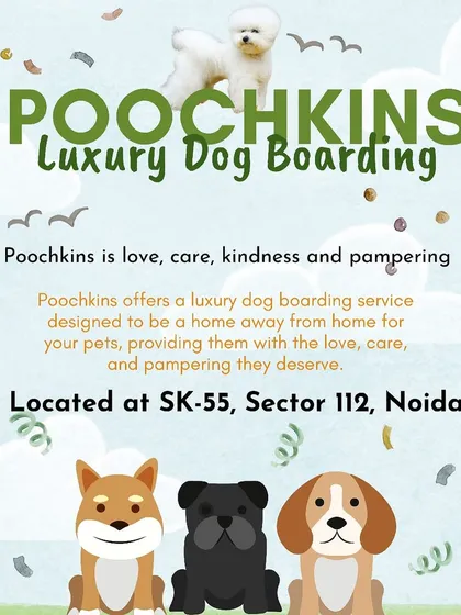 You can find us here! We offer luxury dog boarding with all the love, care, and pampering your pet deserves. We are located at SK-55, Sector 112, Noida.