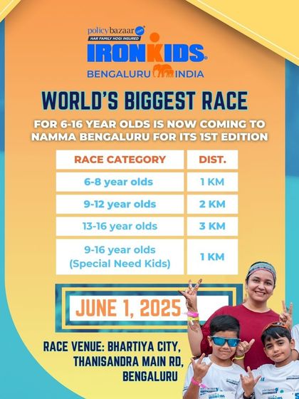 We've got something exciting for our little champs. We're cheering on all the kids participating in the first-ever IRONKIDS race in namma Bengaluru and even have an exclusive discount code for our community.