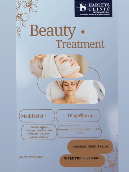 For the ultimate skin boost, I offer a combination of a 5-step medi-facial with an IV Glow Drip. This package provides both external rejuvenation and internal nourishment for truly radiant and healthy skin.