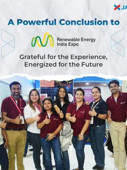 A powerful conclusion to the Renewable Energy India Expo 2024. Our team leaves energized for the future after engaging with industry leaders, showcasing our innovative products, and contributing to conversations that will shape the future of renewables.