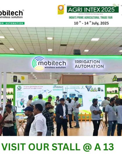 The crowd at our Agri Intex stall on the first day of the event.