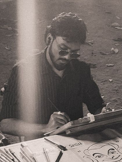 This is my happy place. Focused, drawing, and doing what I love. This is the real me.