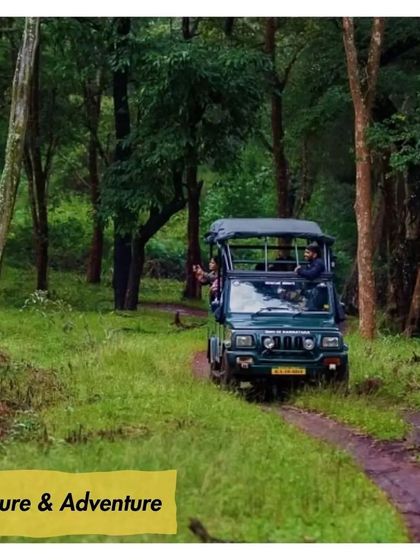 A jeep safari through the lush trails of K Gudi Wilderness Camp in the BR Hills. This is where nature and adventure meet, offering you a front-row seat to the wonders of the Indian jungle.