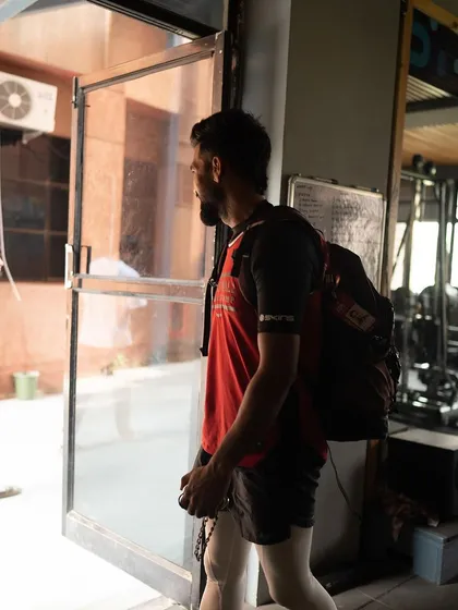 Good vibes, big energy. Rinku Singh arriving at the gym, ready to put in the work. The attitude you bring to the session matters.