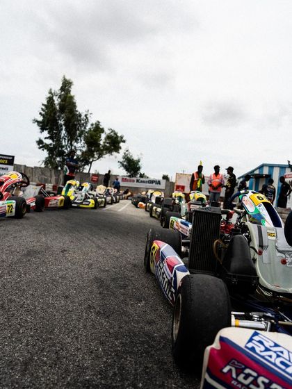 The starting grid at the RMC 2023.