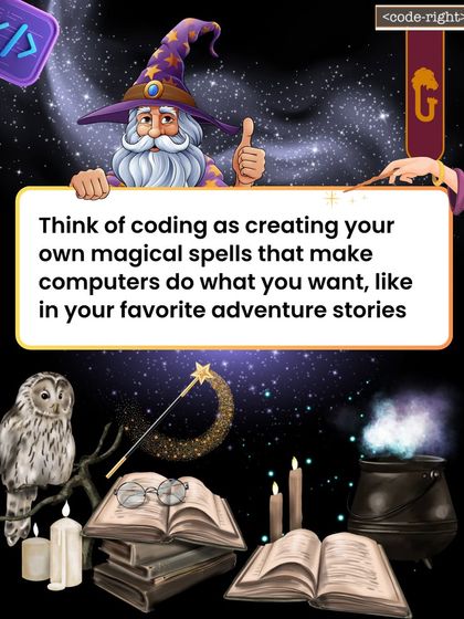 A fun and magical take on coding! I explain it as creating your own magical spells that make computers do what you want. Which Harry Potter character do you think would be the best coder?
