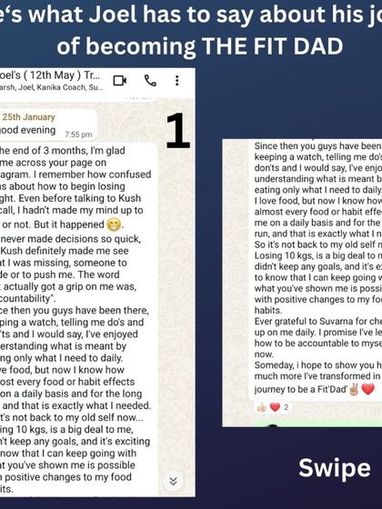 Before joining, Joel was confused by diets like Keto and couldn't stay regular at the gym. Our program provided the accountability he was missing, showing him how to eat what he loves and still lose weight. His diet included simple, balanced meals like you see here.