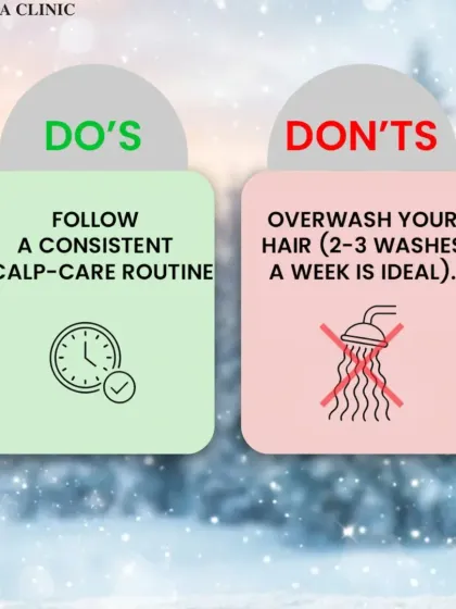 A consistent scalp-care routine is crucial for healthy hair. At the same time, avoid overwashing; for most people, washing two to three times a week is ideal to maintain a healthy balance.