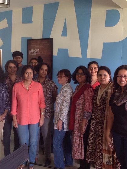 The beginning of a new journey for our Season 4 writers. The "Happiness" on the wall reflects the joy of pursuing a creative passion within a supportive group.