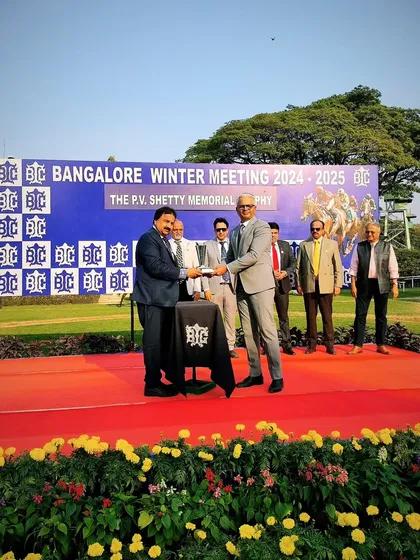 The P.V. Shetty Memorial Trophy presentation.