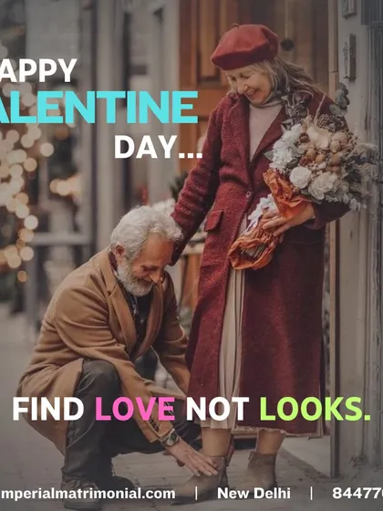 On Valentine's Day and every day, remember to find love, not just looks. True partnership is built on character, care, and connection that lasts a lifetime.