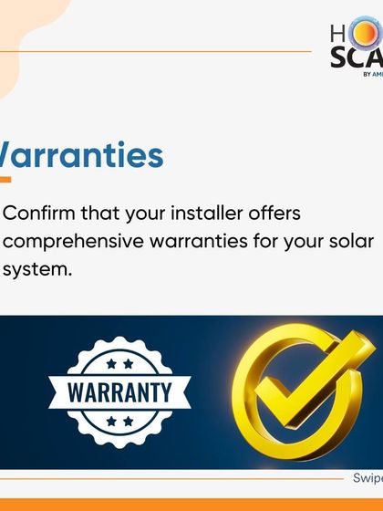 We offer comprehensive warranties for your solar system, giving you peace of mind and guaranteeing the long-term performance of your investment.