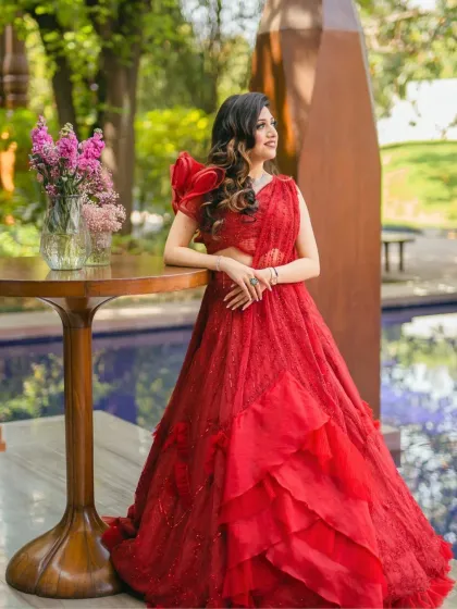 Another beautiful shot of the bride, her makeup looking radiant and her smile infectious.
