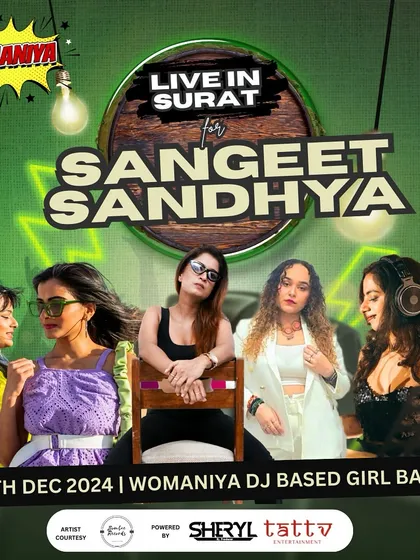 Performing for a Sangeet Sandhya in Surat. We tailor our look and sound to fit the theme of any event, from traditional celebrations to modern parties.