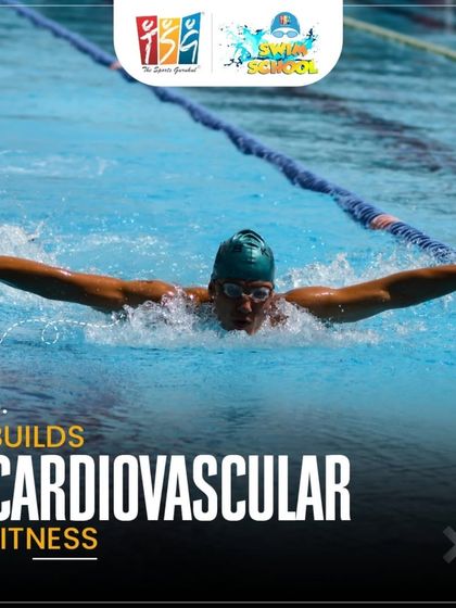 Swimming is excellent for cardiovascular fitness. It gets your heart rate up, strengthening your heart and lungs for better overall health.