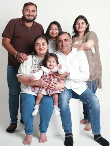 Three generations in one frame. It's a privilege to capture the legacy and love of a joint family celebrating their youngest member's first birthday.