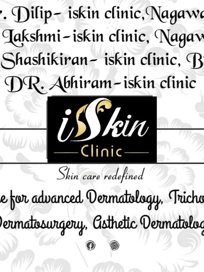 We are a dedicated team of dermatologists, including Dr. Dilip, Dr. Lakshmi, Dr. Shashikiran, and Dr. Abhiram, serving patients across our Nagawara and BTM clinics. Our expertise covers advanced dermatology, trichology, and aesthetic procedures.