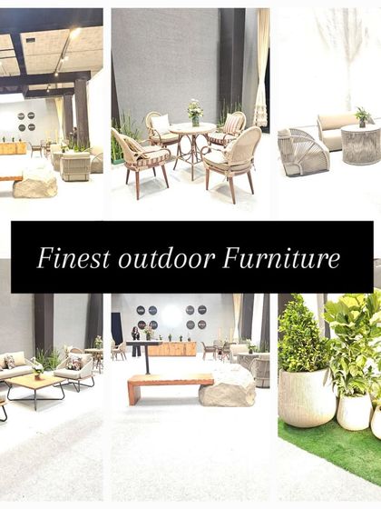 For 15 years, we have been the go-to source for the finest outdoor furniture in Kolkata. This collage highlights some of our elegant and comfortable seating arrangements.