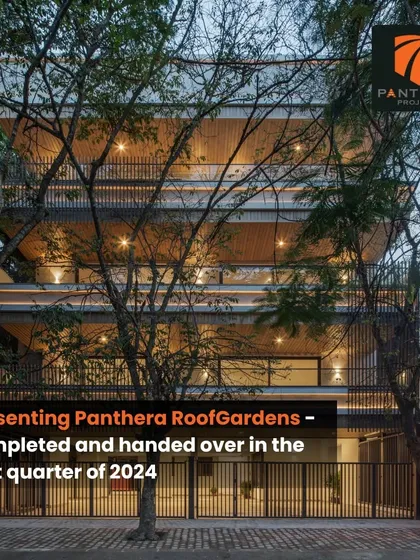 We are proud to present the completed Panthera RoofGardens, a multi-family residential project in Indiranagar handed over in early 2024, showcasing our ability to deliver quality projects on schedule.