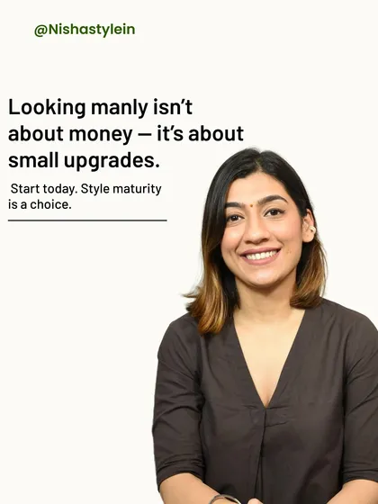 Looking manly isn't about money, it's about small, intentional upgrades. Style maturity is a choice. Start today.
