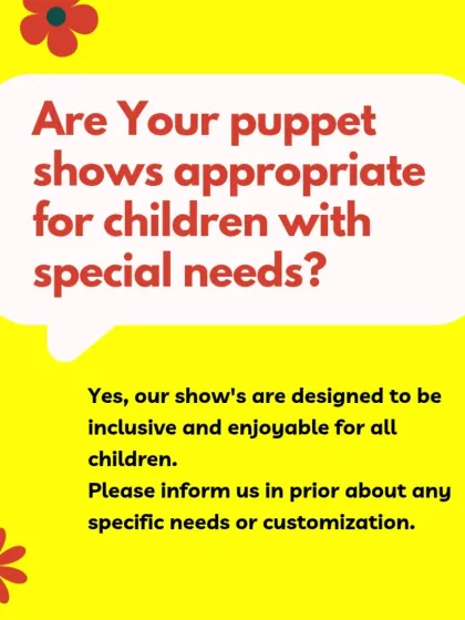 Yes, my shows are designed to be inclusive and enjoyable for all children, including those with special needs. Please let me know in advance about any specific requirements.