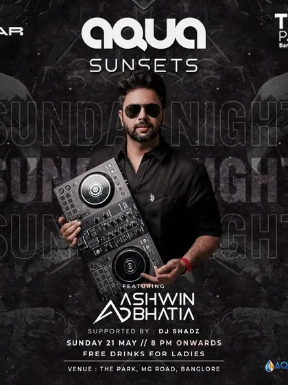 Bringing the sunset Bollywood and Punjabi vibes to i-Bar at The Park, Bangalore. Poolside parties with great music are the perfect way to spend a Sunday evening.
