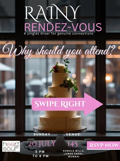 Why should you attend? Because it's a refreshing alternative to swiping. My events are about real-life chemistry and authentic conversations.
