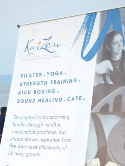 My workshops are organized in partnership with Kaizen Goa, a studio dedicated to transforming health through mindful, sustainable practices. We believe in the philosophy of 1% daily growth.