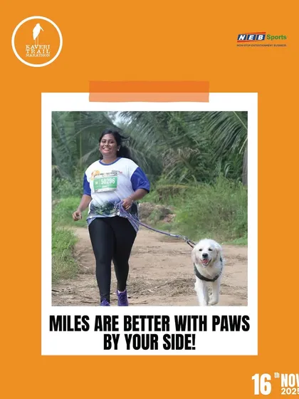 Miles are always better with paws by your side. We love seeing our runners share the trail with their four-legged best friends.