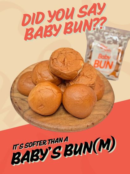 Our Baby Buns are tiny, fluffy, and full of joy. These miniature sweet buns are enriched with milk, making them an ideal snack for a quick bite.