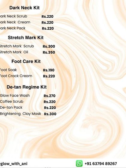 More targeted kits for concerns like dark neck, stretch marks, and foot care.