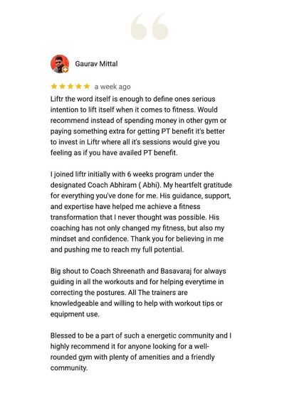 Liftr - 6-Week Body Transformation Program 6-Week Transformation Stories photo 269