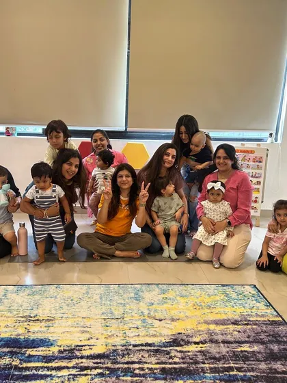 This is what our community looks like! A happy group of parents and their wonderful children after a session filled with laughter and learning. I keep my groups small to make sure we can all connect and build friendships.