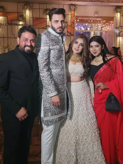 A picture with another one of our stylish couples. We get to know each couple's vibe to create a dance that truly represents them.