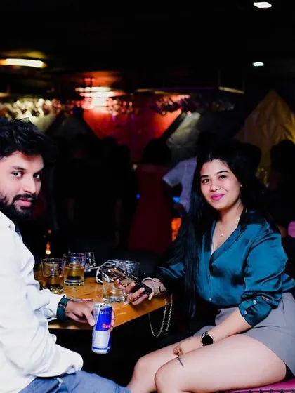 A couple enjoying their night out at BOHO. Desi Thursdays are a great way to kick off the weekend early.